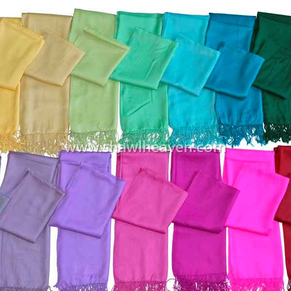 Assorted color wool scarves, buy now in bulk @shawlheaven